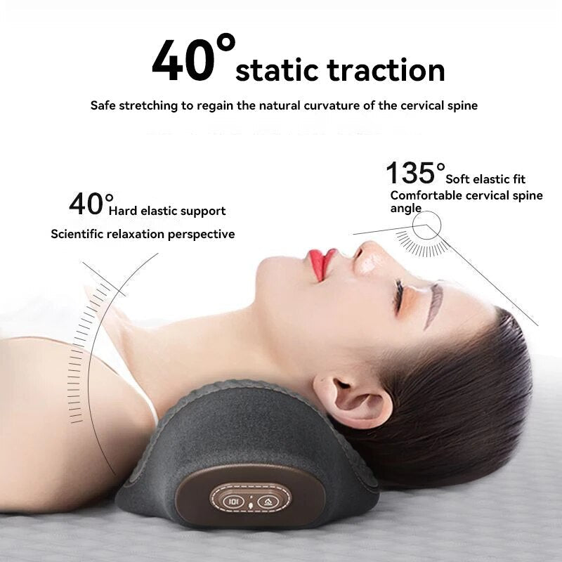 Neck Stretcher Massage Pillow w/Heat