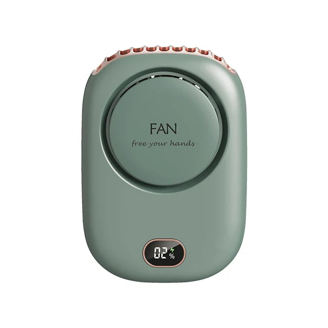 Wearable  Fan Touch Control,3-Speed USB, Battery, Leafless